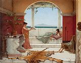 John William Godward Canvas Paintings - The Sweet Siesta of a Summer Day
